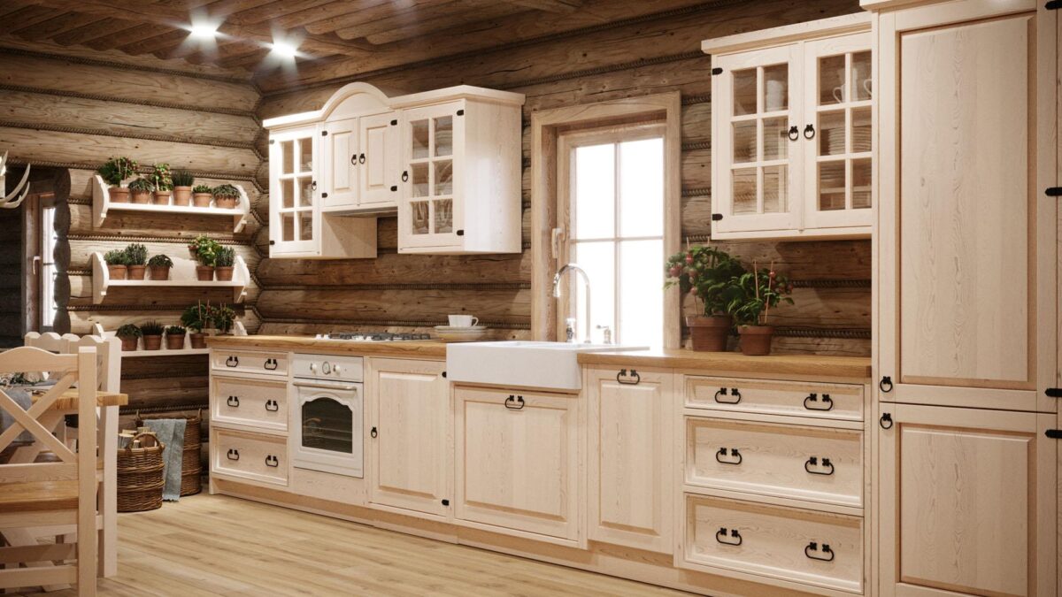 dřevěná nástěnná skříňka rustikal cera white home COS08 2