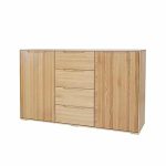 Buková komoda KD422 – 100% masivu -150/88/41cm (š/v/h)