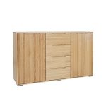 Buková komoda KD422 – 100% masivu -150/88/41cm (š/v/h)