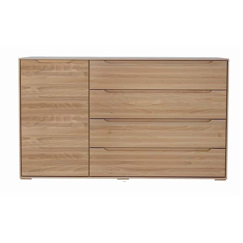 Buková komoda KD423 – 100% masivu -150/88/41cm (š/v/h)