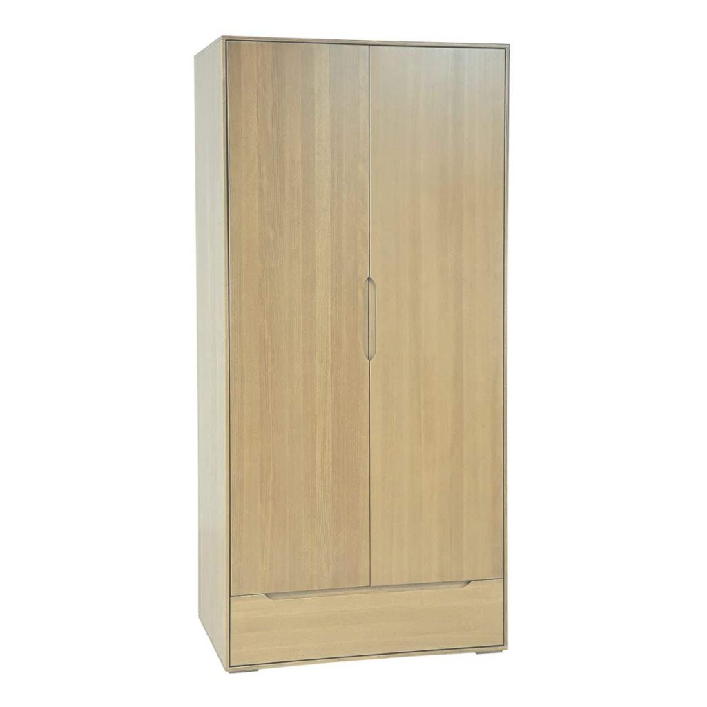 Buková šatní skříň SF421 Woodline – masiv buk – 90/191/60cm (š/v/h)