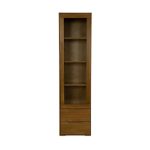 Buková vitrína KW420 – masiv buk – 50/190/41cm (š/v/h)