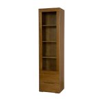 Buková vitrína KW420 – masiv buk – 50/190/41cm (š/v/h)