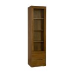 Buková vitrína KW420 – masiv buk – 50/190/41cm (š/v/h)