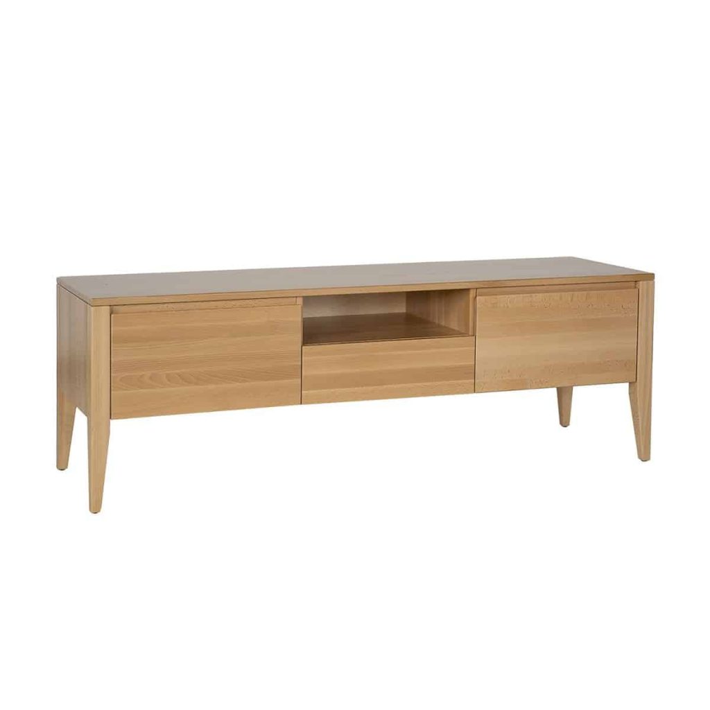 Bukový TV stolek RV435 Retro – masiv buk – 150/50/43cm (š/v/h)