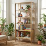 Dubová knihovna Heritage KW340 Retro – 95/199/40cm (š/v/h) – 5YG
