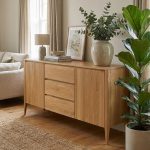 Dubová komoda Heritage KD330 Retro – 165/95/43cm (š/v/h) – 5YG