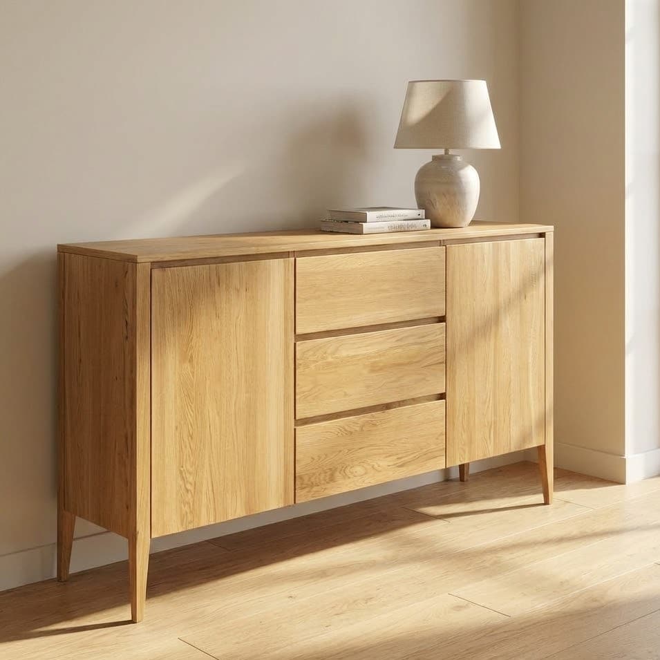 Dubová komoda Heritage KD330 Retro – 165/95/43cm (š/v/h) – 5YG