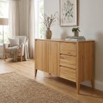 Dubová komoda Heritage KD338 Retro – 137/95/43cm (š/v/h) – 5YG