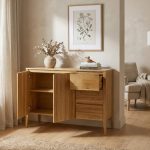 Dubová komoda Heritage KD338 Retro – 137/95/43cm (š/v/h) – 5YG