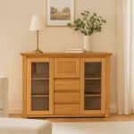 Dubová komoda s barem DB13 Harmony – 150/115/40cm (š/v/h)