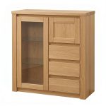 Dubová komoda s barem DB14 Harmony – 104/115/40cm (š/v/h)