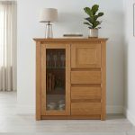 Dubová komoda s barem DB14 Harmony – 104/115/40cm (š/v/h)
