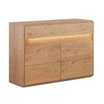Dubová komoda STRONGEST nr.07 – 123/86/44 cm (š/v/h)