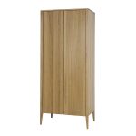 Dubová šatní skříň Heritage SF332 Retro – 90/195/60cm (š/v/h)