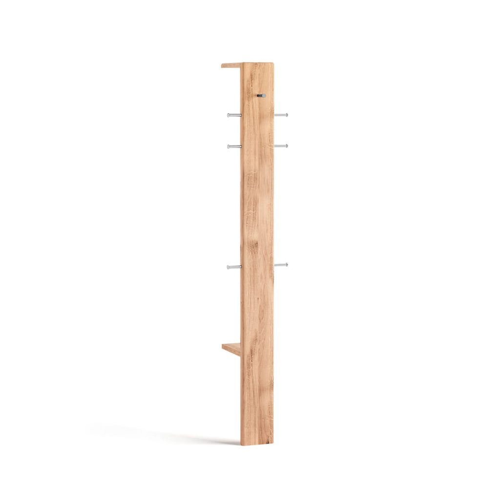 Dubová věšáková stěna OakWood nr.10 – 30/200/32cm (š/v/h)