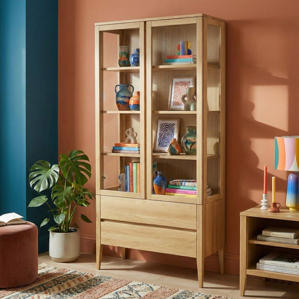 Dubová vitína Heritage KW339 Retro – 95/195/40cm (š/v/h) – 5YG