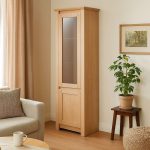 Dubová vitrína DB10 Harmony – 60/200/40cm (š/v/h)
