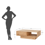 Dubový konferenční stolek ESSENCE nr.12 – 110/40/70 ( š/v/h)