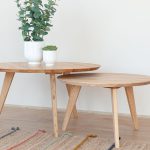 Dubový konferenční stolek Ortobello pr.50 cm