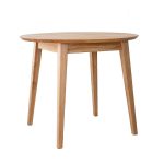 Dubový kulatý jídelní stůl Ortobello pr.90 cm