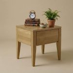 Dubový noční stolek Heritage SN330 Retro – 40(50)/41/35cm (š/v/h) – 5YG