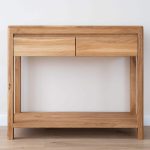 Dubový odkládací stolek se zásuvkami OakWood nr.23 – 90/78/33 cm (š/v/h)