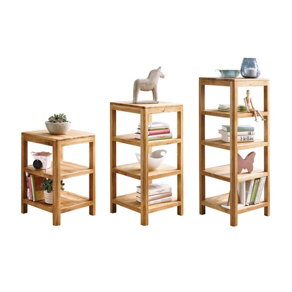 Dubový regál OakWood nr.26-28 – 60x40cm, 83x40cm, 106×40 cm