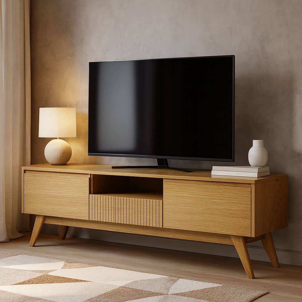 Dubový TV stolek DB04 – 60´s Collection – 150/50/43cm (š/v/h)