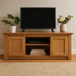 Dubový TV stolek DB05 Harmony – 150/60/45cm (š/v/h)