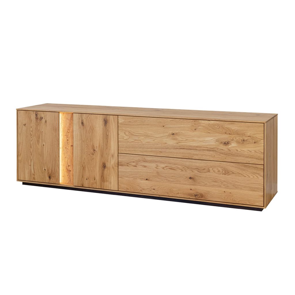 Dubový TV stolek / TV komoda ESSENCE nr.07 – 185/60/43 ( š/v/h)