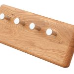 Dubový věšák na klíče z masivního dřeva OakWood nr.24 – 25/10/5cm (š/v/h)