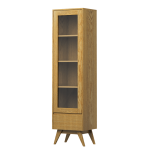 JK-VI501 Dubová vitrína 60´s Collection – 52/195/43cm (š/v/h)