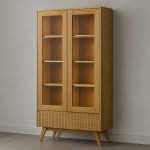 JK-VI502 Dubová vitrína 60´s Collection – 100/195/43cm (š/v/h)