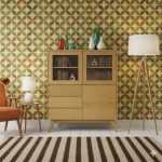 JK-VI503 Dubová vitrína 60´s Collection – 120/140/43cm (š/v/h)