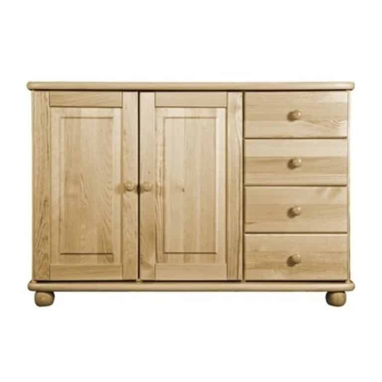 Komoda Country 115 – masiv borovice – šířka 124 cm