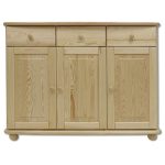 Komoda Country 118 – masiv borovice – šířka 124 cm