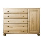 Komoda Country 120 – masiv borovice – šířka 124 cm
