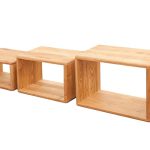 Sada tří závěsných dubových polic OakWood nr.09