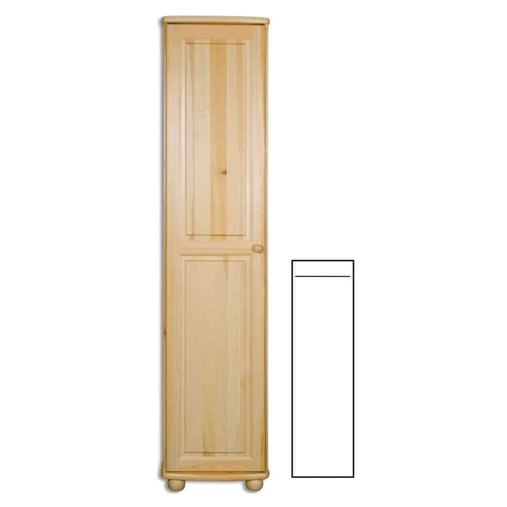 Šatní skříň Country 01 z masivu borovice – 45/190/60cm (š/v/h)
