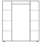 Šatní skříň Country 10 – masiv borovice – 165/190/60cm (š/v/h)