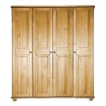 Šatní skříň Country 10 – masiv borovice – 165/190/60cm (š/v/h)