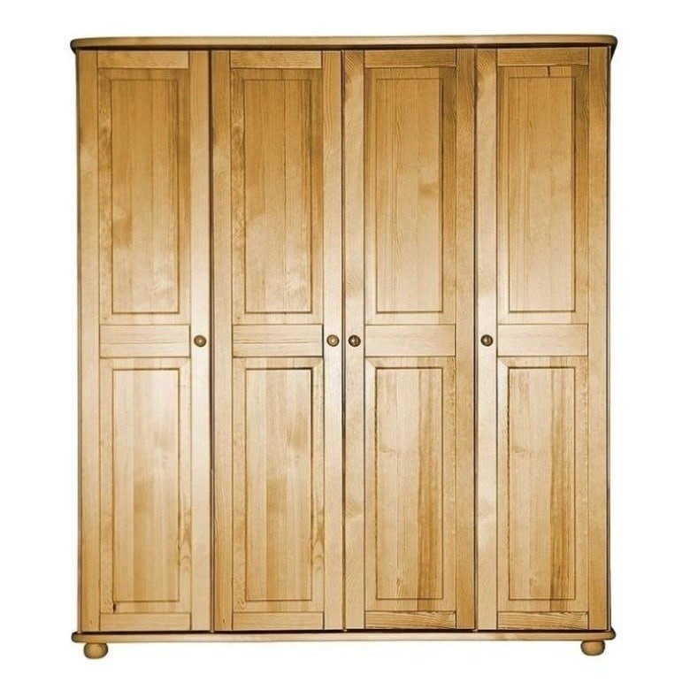 Šatní skříň Country 10 – masiv borovice – 165/190/60cm (š/v/h)