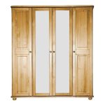 Šatní skříň Country 11 – masiv borovice – 165/190/60cm (š/v/h)