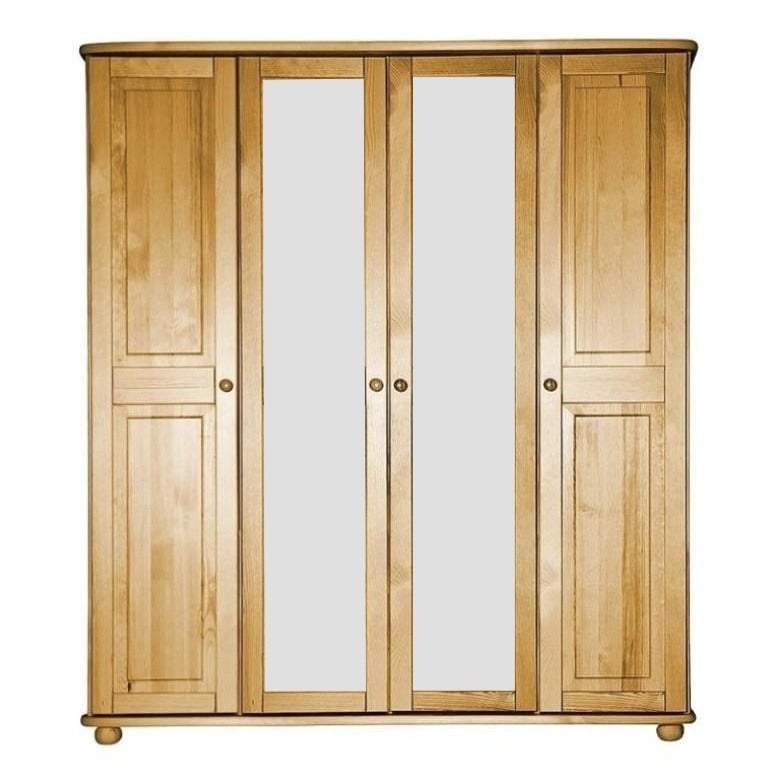 Šatní skříň Country 11 – masiv borovice – 165/190/60cm (š/v/h)