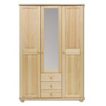 Šatní skříň Country 3+3PL – SF100 – masiv borovice – 125/190/60cm (š/v/h)