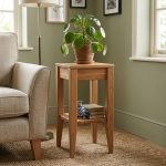 Stolek pod květiny Heritage retro masiv dub – 30/60/30cm (š/v/h) – 5YG