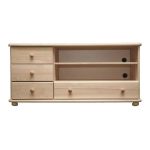 TV stolek / TV komoda Country 02 – RV127 – masiv borovice – 124/60/42 (š/v/h)