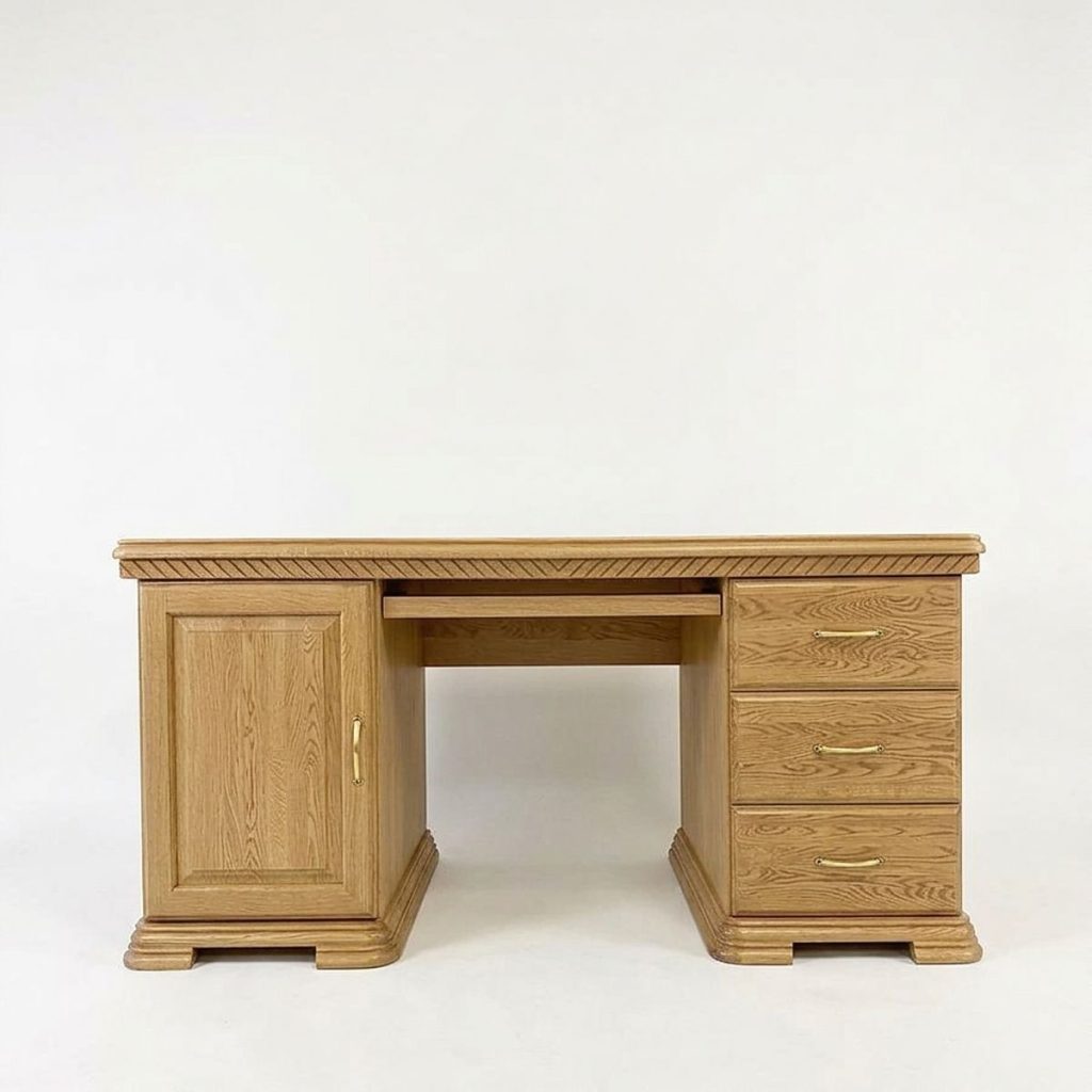 Dřevěný dubový psací stůl PS201 DB Castello – 180/85/70cm (š/v/h)