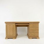 Dřevěný dubový psací stůl PS201 DB Castello – 180/85/70cm (š/v/h)